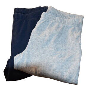 Gap Kids, 2 Pairs of Everyday Leggings, Navy, Gray, Girl's Size XL 12, EGU